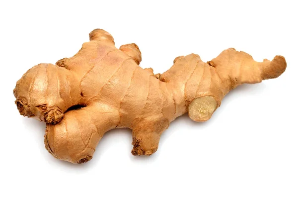 Fresh ginger root isolated on white background. Creative medical — Stock Photo, Image