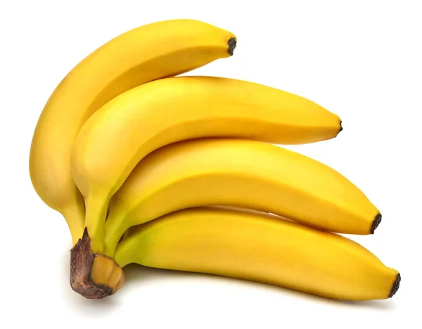 Banana bando isolado em fundo branco. Perfeitamente retocado , — Fotografia de Stock