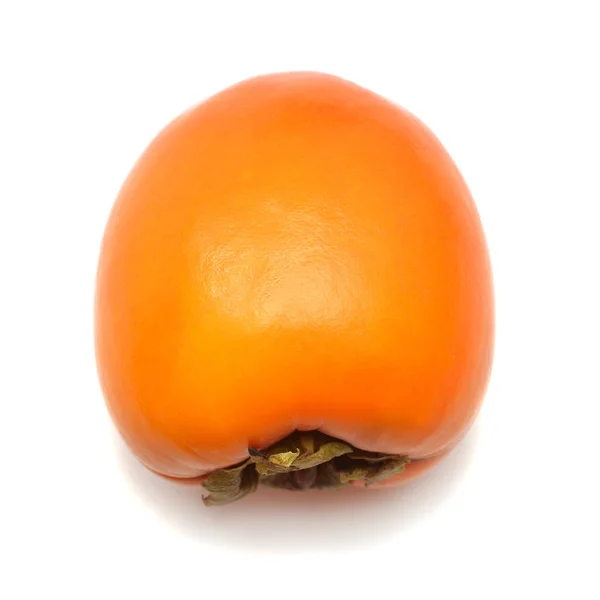 One fruit persimmon isolated on a white background. Perfectly re — 스톡 사진
