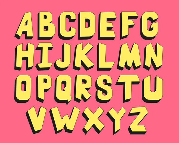 Färg barn alfabet, vintage stil - vektor illustration Eps 10 — Stock vektor
