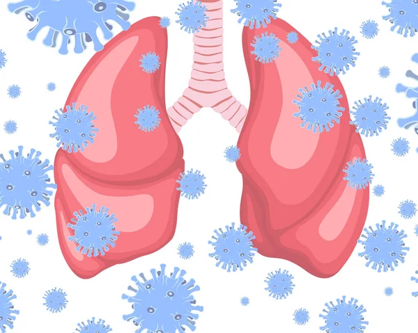 Wuhan koronawirus 2019-ncov tle. Powieść koronawirusa. Niebezpieczna epidemia wirusa w Chinach. — Wektor stockowy