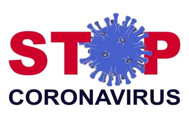 Wuhan Coronavirus 2019-ncov. Roman Coronavirus. Çin 'de tehlikeli virüs salgını. Koronavirüsü durdurun. Vektör illüstrasyonu.