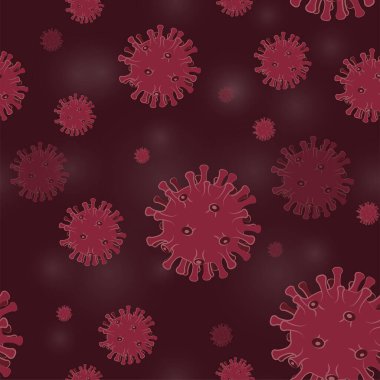 Wuhan Coronavirus 2019-ncov kusursuz bir geçmişi var. Roman Coronavirus. Çin 'de tehlikeli virüs salgını. Koronavirüsü durdurun. Vektör illüstrasyonu.
