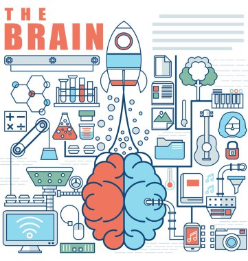 Büyük fikir Infographics öğeleri kavramı