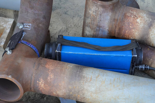 Неразрушающие испытания сварных соединений трубопровода DN 150 после термической обработки при строительстве нефтеперерабатывающего завода. Рентгеновский контроль сварки
                          