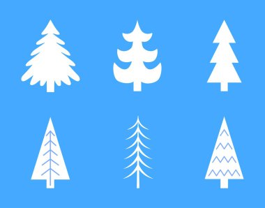 Noel ağacı ve kar tanesi vektör seamless modeli.