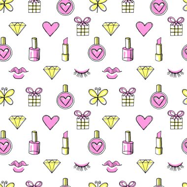 Moda vektör seamless modeli.