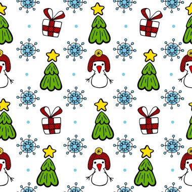 Noel renk vektör seamless modeli.