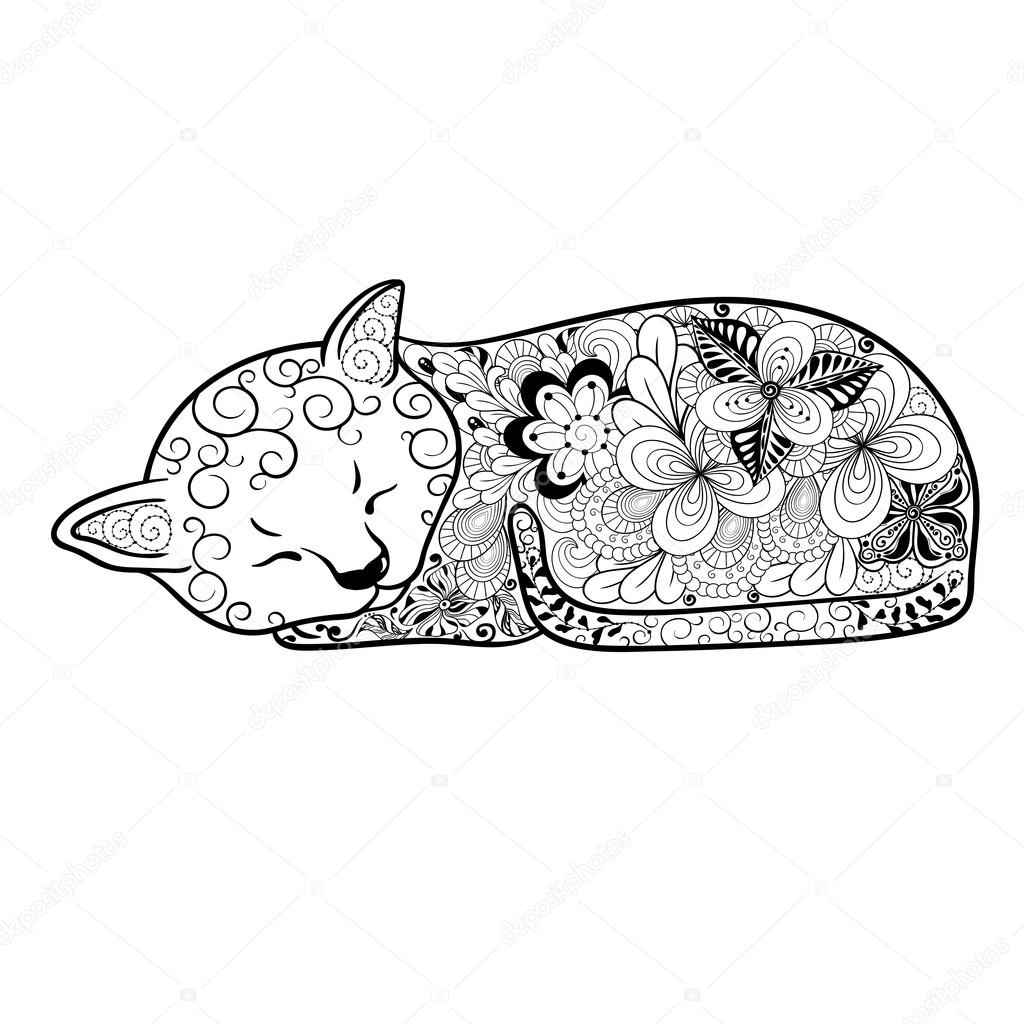 Cat  doodle iIllustration