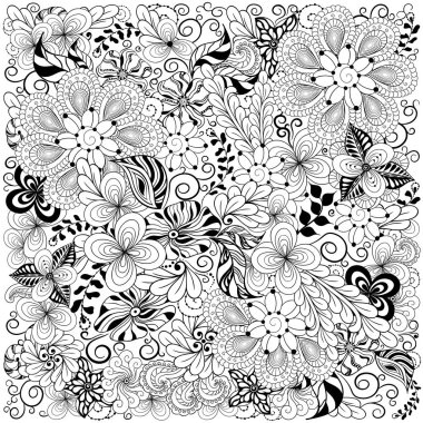 Desen doodle illüstrasyon