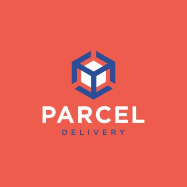 Teslimat şirket logo kavramı
