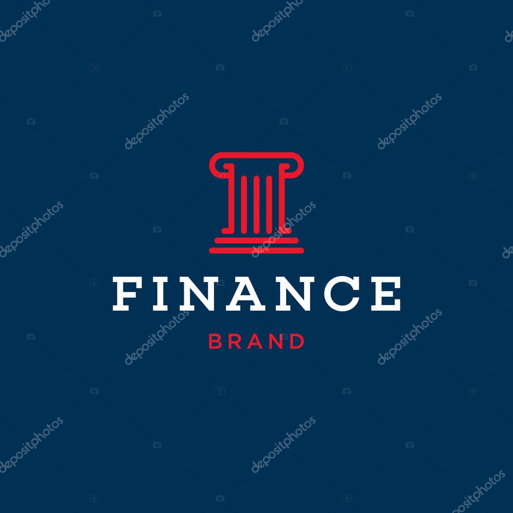 Logo concept design for the financial industry - Vector EPS10.