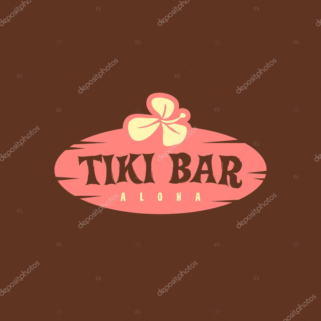 Tiki logo concept design - Vector EPS10.