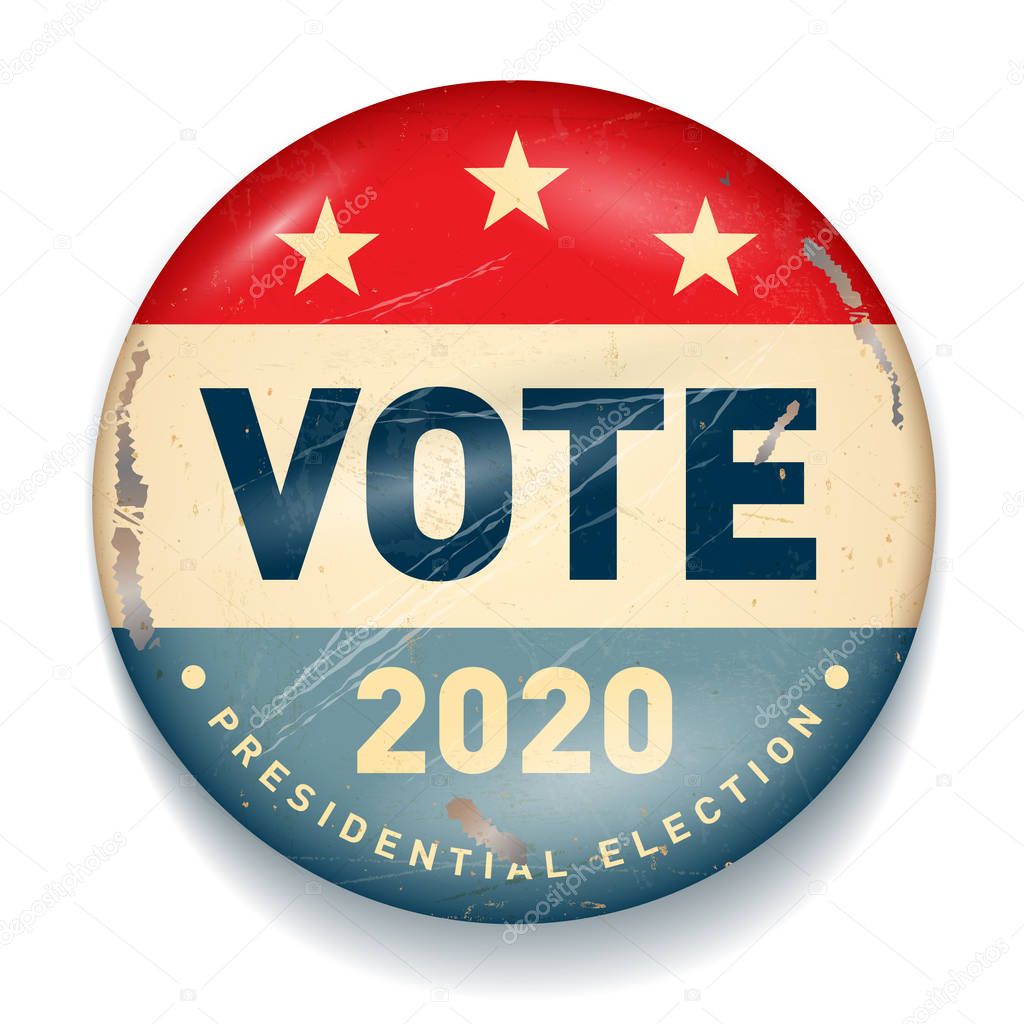 Vintage style Election Button