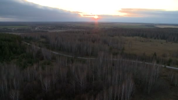 Luftaufnahme aus der Landschaft. — Stockvideo