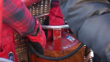 Sıcak hava balonu için gaz silindir görüntüsünü