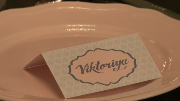 Vue de la carte de vœux Viktoriya — Video