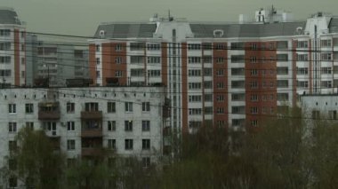 Şehir rüzgarlı havalarda