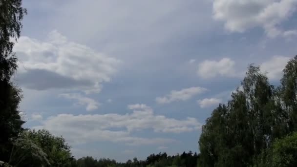 Paysage du ciel en Russie . — Video