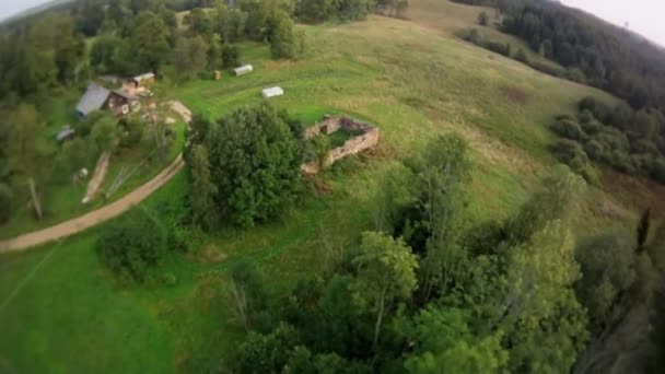 Country aerial view. — Stock Video