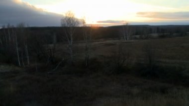 Alacakaranlıkta hava atış manzara.