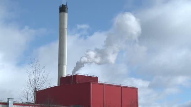 Stacks of factory in Russia — Stock Video