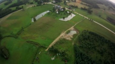 Gökten gelen hava Göl Manzaralı