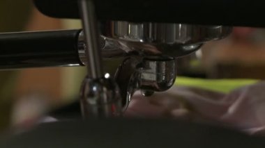 Bir kafede kahve makinesi..