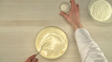 Hamur pişirme görünümü Yukarıdaki formu.