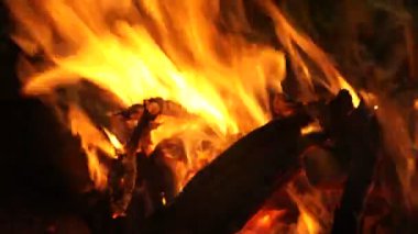Yangın alevleri closeup
