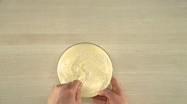Hamur pişirme görünümü Yukarıdaki formu.