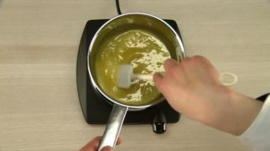 Çikolata sır pişirme.