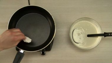 Birinci şahıs bakış Şef üzerinde gözleme yapar