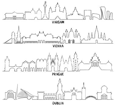 Warsaw, Viyana, Prag ve Dublin'de