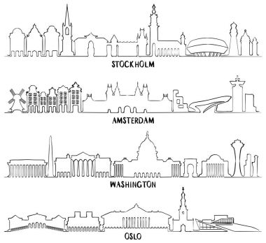Stockholm, Amsterdam, Washington ve Oslo