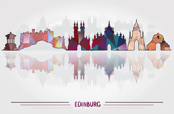 Fondo de vector Edinburgh City — Archivo Imágenes Vectoriales