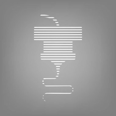 3D yazdırma ve tarama teknolojisi simge vektör