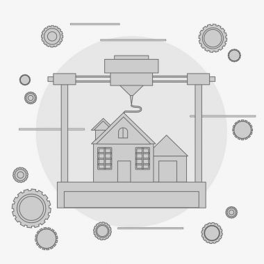 Bir ev kavramı, 3d modelleme yazdırır