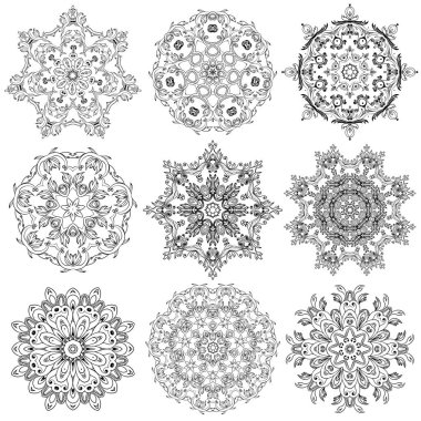 dairesel süslemeler kümesi