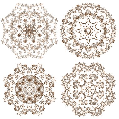 Vektör dekoratif daire tasarım