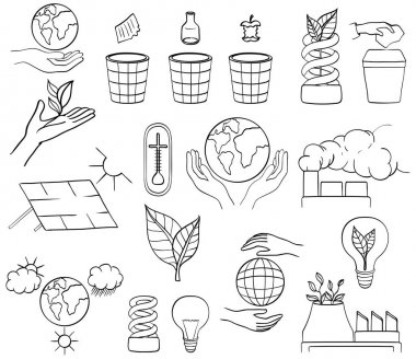 Çevre simgeler, çevre kirliliği, küresel ısınma