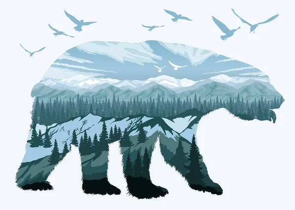 Çift pozlama, ayı ve hayvan yaban hayatı