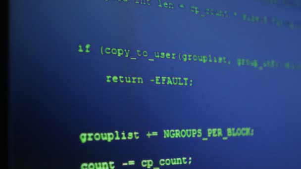 Programmet källkod. Programkod — Stockvideo