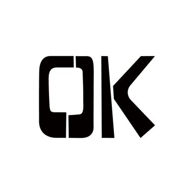 Tamam stencil harfler. Beyaz arka plana duvar yazıları yaz. Tebrik kartları, kaplamalar, posterler için şablonlar tasarla