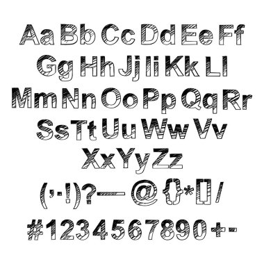 El çizimi yazı tipi. Boyalı vektör karakterleri: küçük ve büyük harf. Tasarımlarınız için tipografi alfabesi: logo, yazı tipi, kart