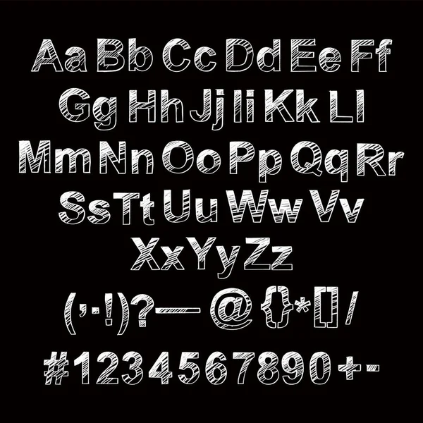 Ручной Шрифт Раскрашенные Векторные Символы Строчные Прописные Типографический Алфавит Вашего — стоковый вектор
