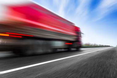 Trafik görünümünü karayolu üzerinde bulanıklık
