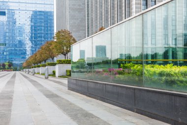 Shanghai şehir meydanında görünümünü