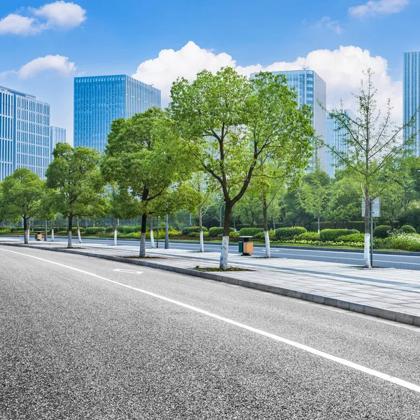 Uitzicht op het plein van de stad in Shanghai — Stockfoto