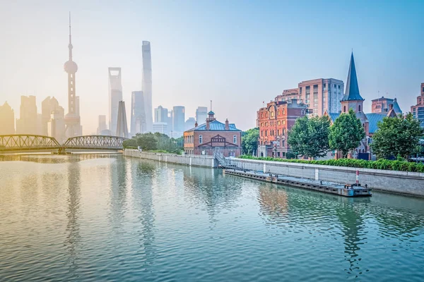 Shanghai skyline panorama in China — Stock Photo, Image